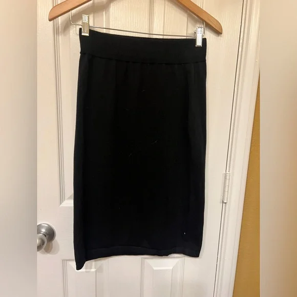Oxknit Black Lightning Bolt Pencil Skirt, Size Small - Picture 5 of 8